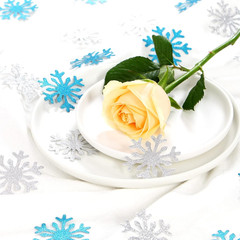 Snowflake Teal Silver Party-Decorations Frozen Confetti – 100pcs Glitter Paper d