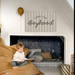 Long Live Boyhood Banner, Boy Nursery Decor, Canvas Banner Wall Hanging Flag …