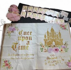 Princess once upon a time Birthday Party Supplies Set
