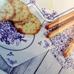 Primrose Hill Cheese Board Kit 23 pc Celebrate It Blue & White Single Use Party