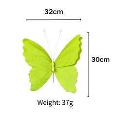 Garden Butterfly Decorations 2pcs 3D Paper for For parties Festivals Decor