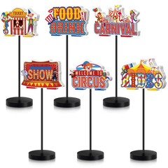 6 Pcs Carnival Party Decor Carnival Circus Decoration for Table Centerpieces …