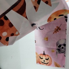 MEHOFOND Happy Halloween Backdrop Mummy Witch Hat Broom Photo Booth Props, 7x5ft