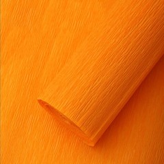 2 Rolls Orange Crepe Paper 17 Inch x 8.2 FT Craft Birthday Party Decoration
