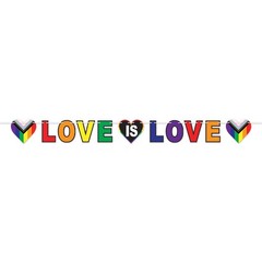 Beistle Love Is Love Streamer – Rainbow | Party Supply | Decoration