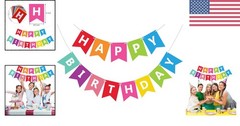 Vibrant Lightweight Birthday Banner – No DIY Required for Instant Celebration