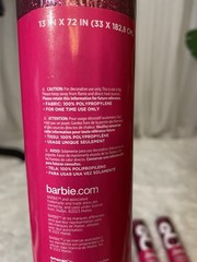 LOT Of 5: BARBIE Table Runner For A Party Decoration – Brand New!!! Birthday 🎁