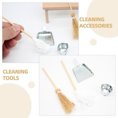 Dollhouse Accessories Mini Cleaning Tools Assorted Color 1Set