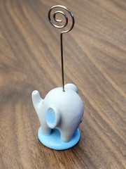 Kate Aspen Born to be Wild Elephant Place Card Photo Holders Baby Shower