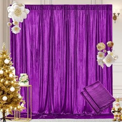 Sequin Backdrop Curtains Sparkly Fabric Photo Booth Wedding Party Decoration New