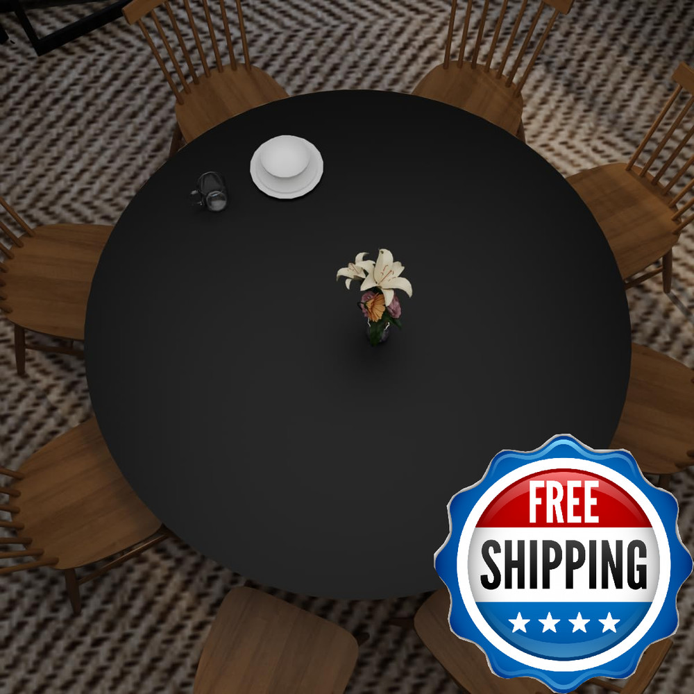 Zinkooat Round Table Pad,1.8mm Thick,Dia.36 Inch,Round Leather Table Cover,Round