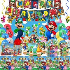 Ultimate Birthday Party Supplies Kit – 14-in-1 Decorations, Balloons, Tablecloth