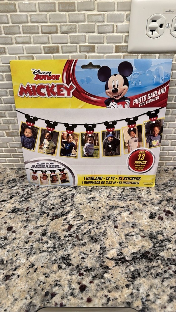 Disney Junior 12’ Mickey Mouse Photo Garland Holds 13 Photos birth – 12 months 5