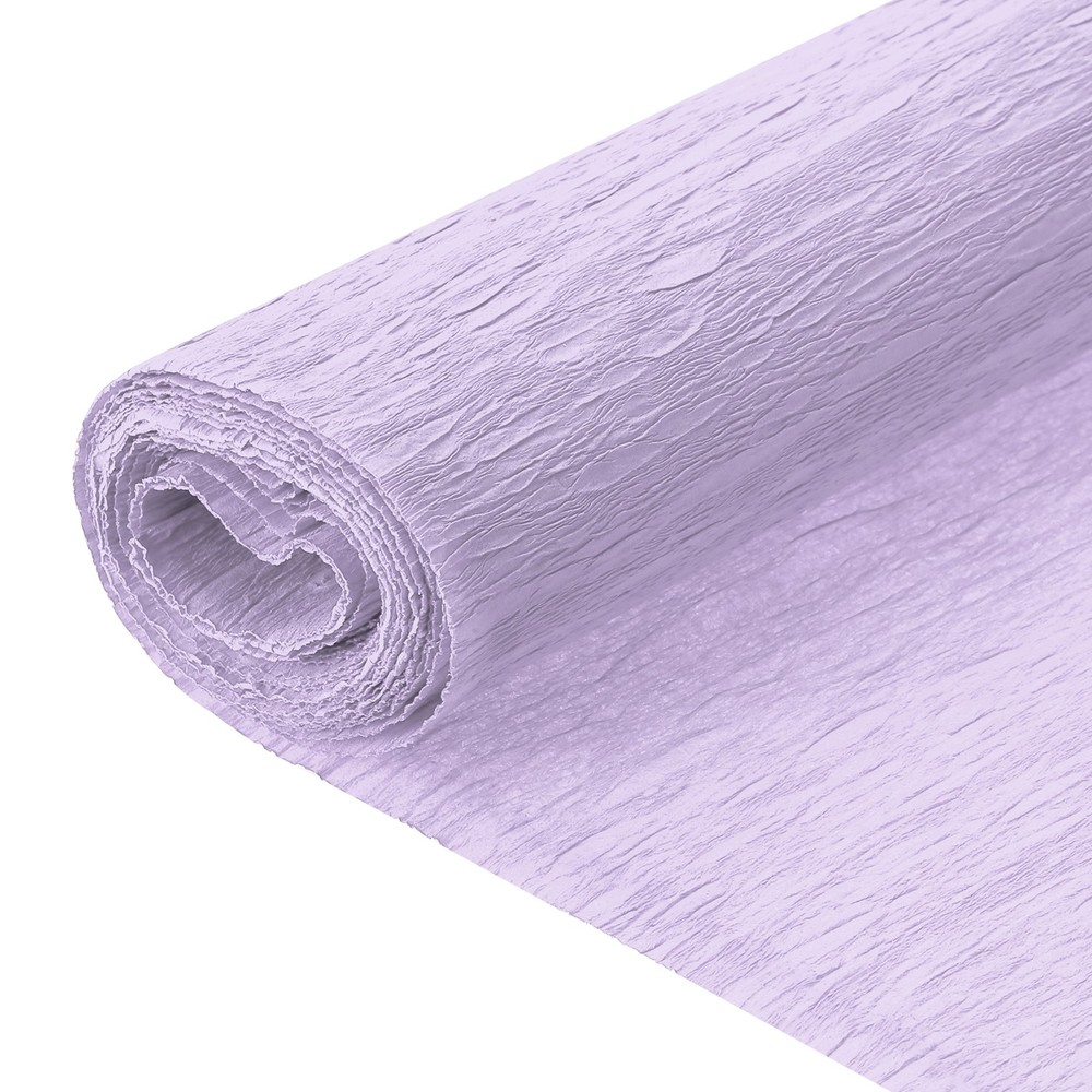 2Pcs Crepe Paper, 7.9ft Long 20 Inch Wide Light Purple Crepe Paper Roll