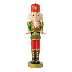 4 Ft. Light-Up Nutcracker with Drumsticks Christmas Decoration – Morris Costumes