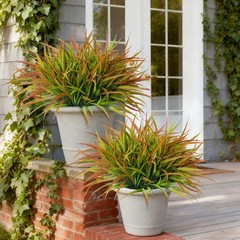 Ivydale 12Pcs Artificial 8 inches (D) x 3 (W) x 5 (H), Yellow