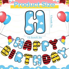 Cartoon Dog Theme Happy Banner Party Decorations Cute Dog Theme Party Supplie…