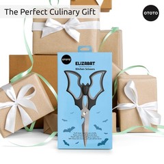 OTOTO Elizabat Kitchen Scissors Fun Bat Design Cutting Tool Novelty Gadget Gift