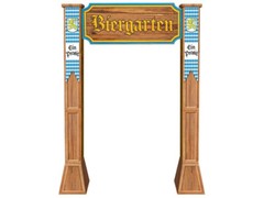 3-D Biergarten Archway Prop Oktoberfest Beer Garden Party Photo Booth Germany