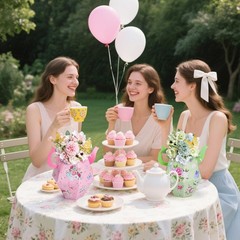 8 Pcs Tea Party Decorations, Flower Boxes Centerpiece Floral Teapot Vase Tabl…