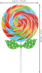 2 Pcs Lollipop Prop Large Lollipop Decoration Giant Fake Candy Huge Lollipop Pho