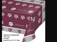 Texas A&M Party Kit for 8 Cups napkins, plates tablecover tailgate NCAA college