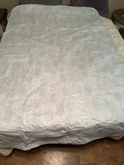 2- Retro Camping RV Tablecloths, Flannel Back