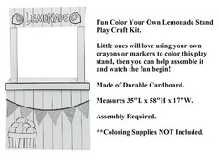 Lemon Fruit Ade Play Store Cardboard Stand-Up Coloring Activity 58″H x 35″L #489