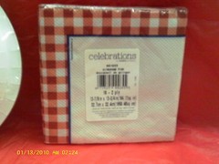 Gingham Fun Paper Napkins & Plates ( Celebrations )