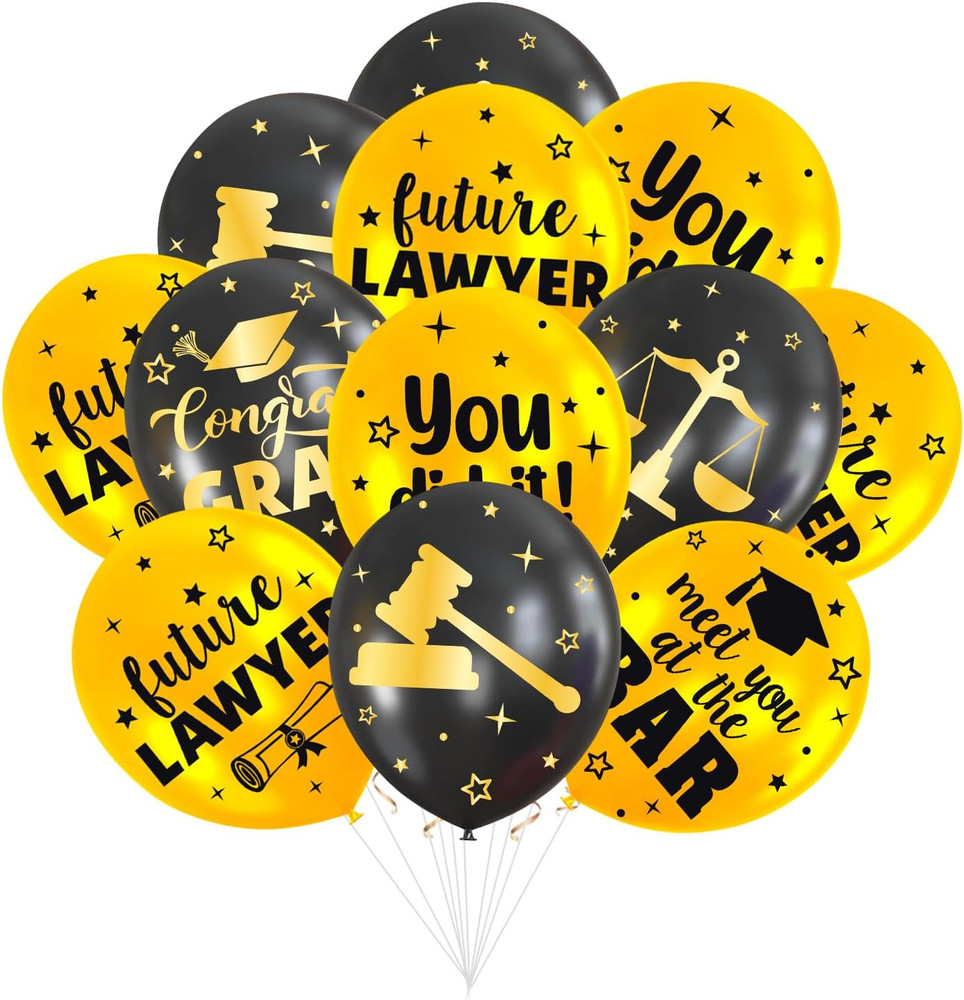 Law School Graduation Balloons – 30Pcs Lawyer Party Decorations 2026