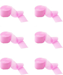 Crepe Paper Streamers 6 Rolls 492Ft,Great Value, Perfect Size for Party, Birthda