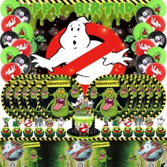 Ghostbusters Birthday Decor Party Supplies Plates Balloonw Cake Toppers Banner