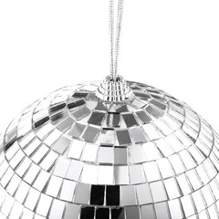 Silver 6 Inch Hanging Disco Ball Kit 4 Pack Set Silver Decoration Party