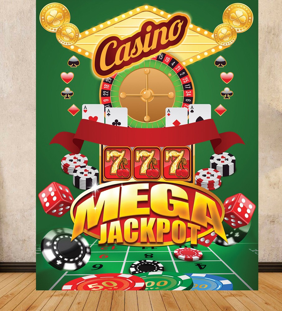 LAS VEGAS CASINO ROULETTE BACKGROUND BACKDROP LARGE PRINT GRAPHIC SCENE SETTER