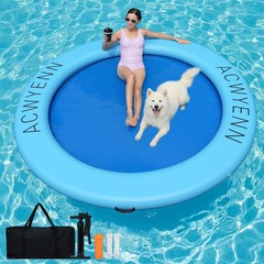 ACWYENN Inflatable Water Hammock Floats for Adults Round Floating Ring Hammoc…