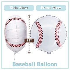 Baseball Decorations – 82PCS Party Set with 40” Number “12” Jumbo Balloon, Ba…