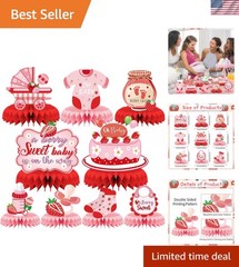 Strawberry Baby Shower Decorations – 9PCS Berry Sweet Baby Shower Decorations…