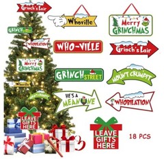 18 pc How the Grinch Stole Christmas Photo Prop Kit – New