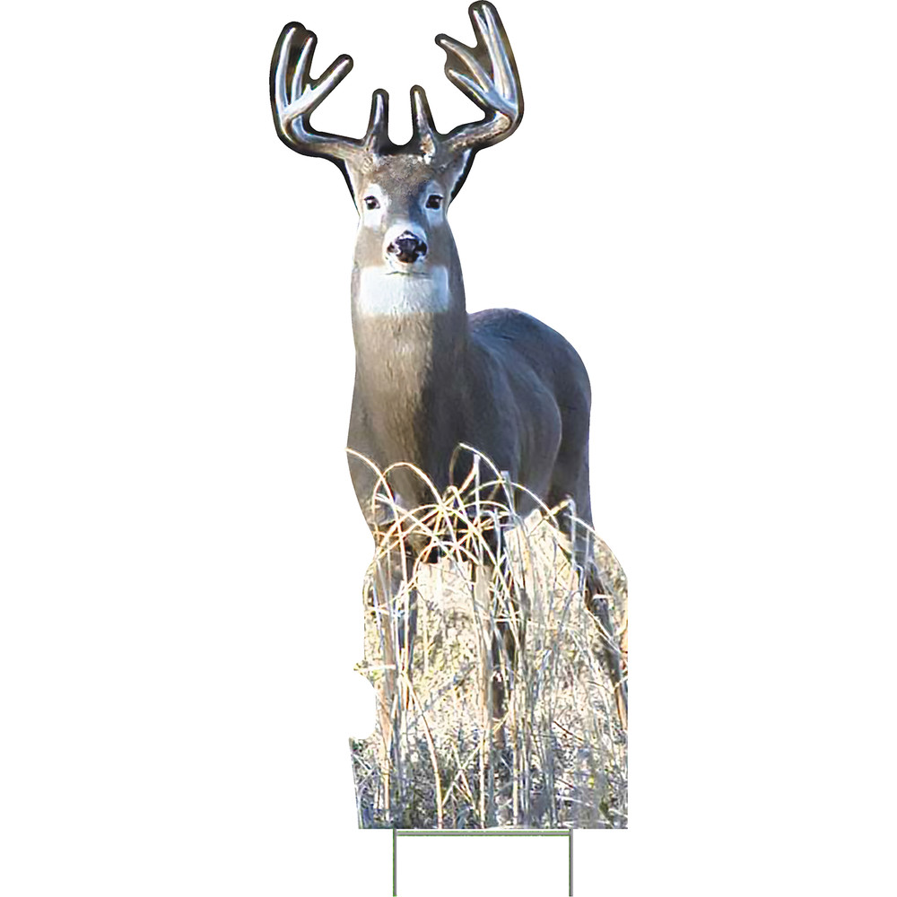 YSH3013 Nature White Tail Buck Deer Hunting Grass Outdoor Yard Decoration Cutout