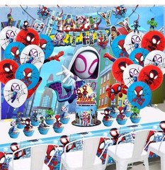 Marvel Spiderman and His Amazing Friends Birthday Party Decoration Boys Balloons