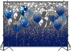 Royal Blue Glitter Backdrop for Birthday Wedding Prom Graduation Photography …
