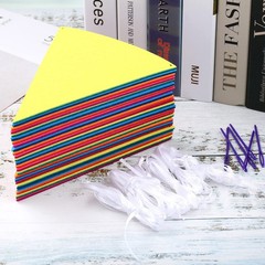 Outus 6 Sets Rainbow Pennant Banner Flags Garland Multicolor Bunting String T…