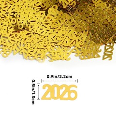 2000 PCS 2.1oz Gold Graduation Table Confetti Class Of 2026 Party Decor