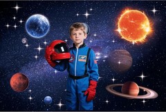 10×6.5FT Space Backdrop for Galaxy Theme Party – Extra Large Starry Universe