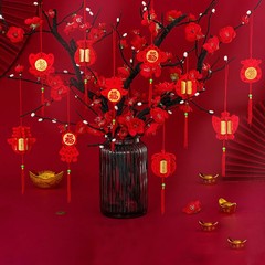 5Pcs Pendants Year Spring Festival Red Pendant Decorations Hanging Ornaments