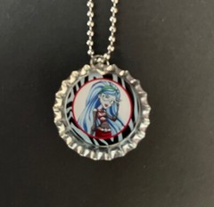 Monster High themed necklaces / 15 Party Favors / friend gift / birthday /Easter