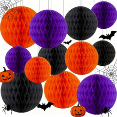 12Pcs Pastel Hanging Honeycomb Balls Decorations Party Decoration Rainbow Birthd