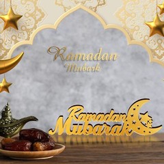 Islamic Tabletop Decors Ramadan Mubarak Sign Ramadan Kareem Sign Eid Decorati…
