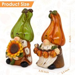 Fall Thanksgiving Pumpkin Gnomes Decorations for Home Handmade Gnomes Elf for