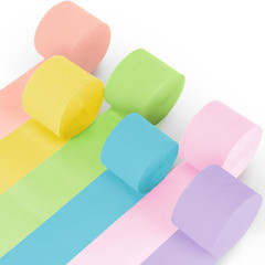 Pastel Crepe Paper Streamers – 6 Rolls 492Ft Crepe Paper Valentine’S Easter Moth